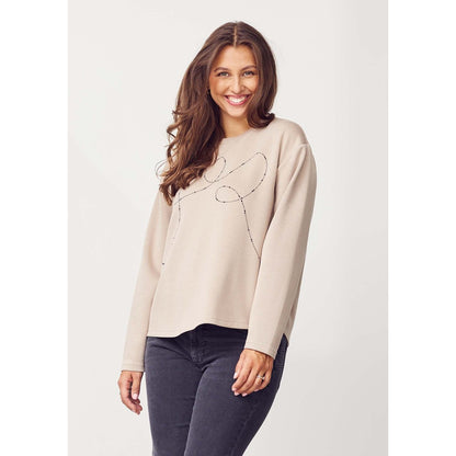 Pusero Kira beige-Puserot-Isay-Lahja ja sisustus Pussukka Katariina Home Oy