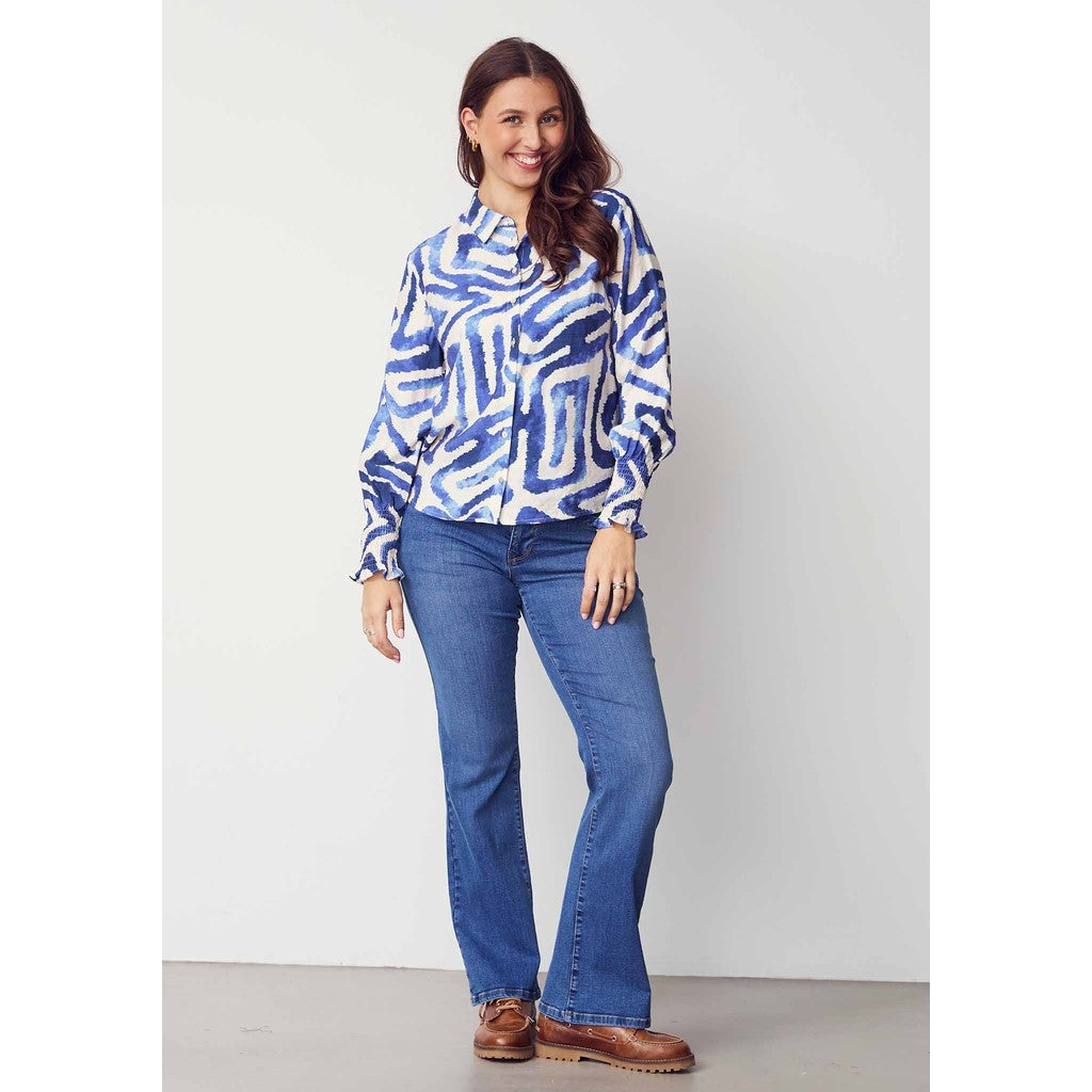 Farkut Verona Flare sininen-Housut/Farkut-Isay-Lahja ja sisustus Pussukka Katariina Home Oy