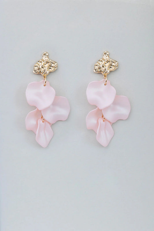 Korvakorut Lehti vaaleanpunainen-Korut-BOW19DETAILS-Lahja ja sisustus Pussukka Katariina Home Oy