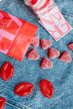 Sydänmarmeladi Vadelma-Karkit-Fran&Co-Lahja ja sisustus Pussukka Katariina Home Oy