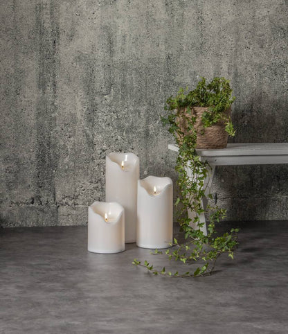 Led-Kynttilä Flamme Grand valkoinen-Kynttilät-Star Trading-Lahja ja sisustus Pussukka Katariina Home Oy