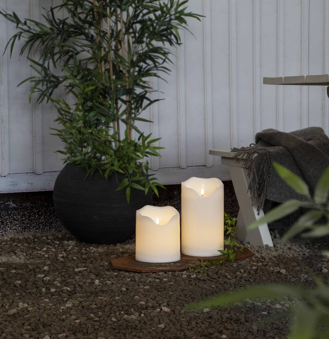 Led-Kynttilä Flamme Grand valkoinen-Kynttilät-Star Trading-Lahja ja sisustus Pussukka Katariina Home Oy