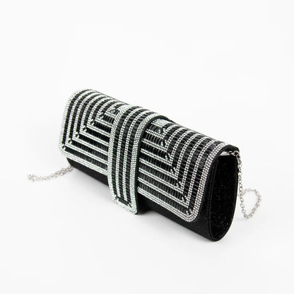 Juhlalaukku Party Timantti/Musta-Laukut-Rosenvinge-Lahja ja sisustus Pussukka Katariina Home Oy