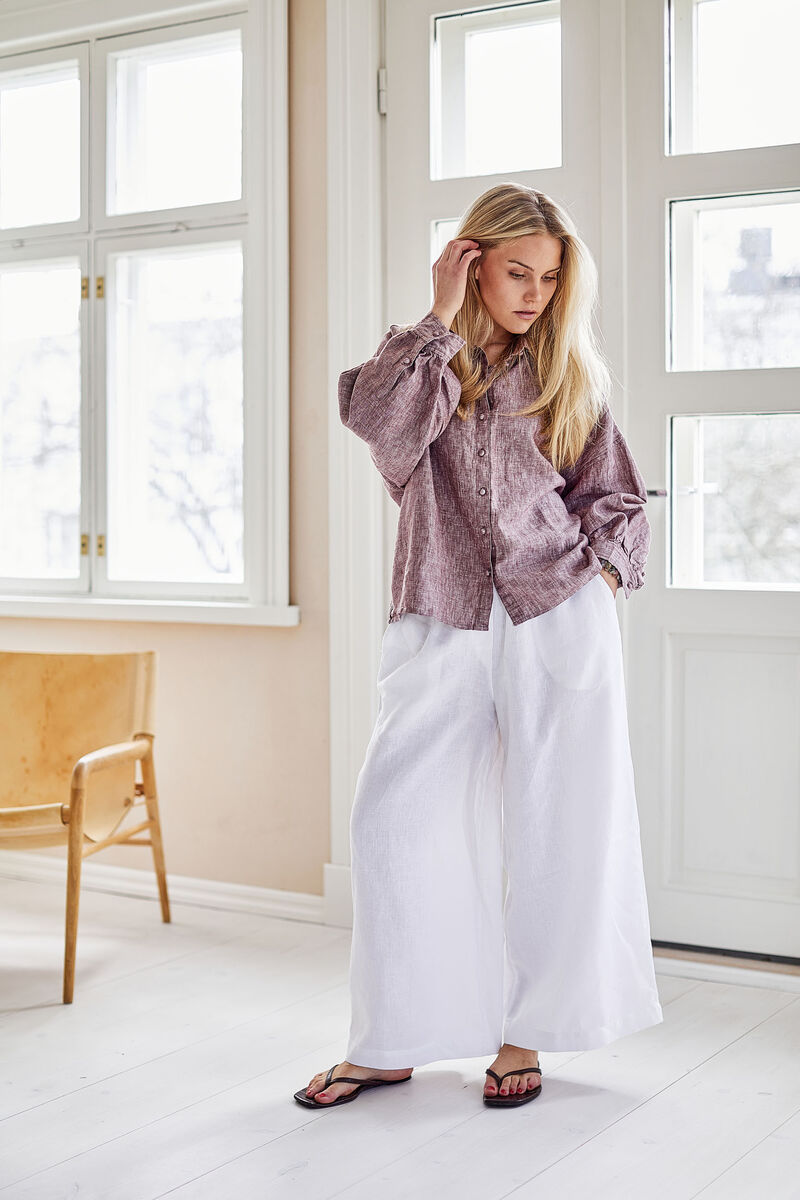 Pellavapaita Martha viininpunainen-Puserot-Piironki-Lahja ja sisustus Pussukka Katariina Home Oy