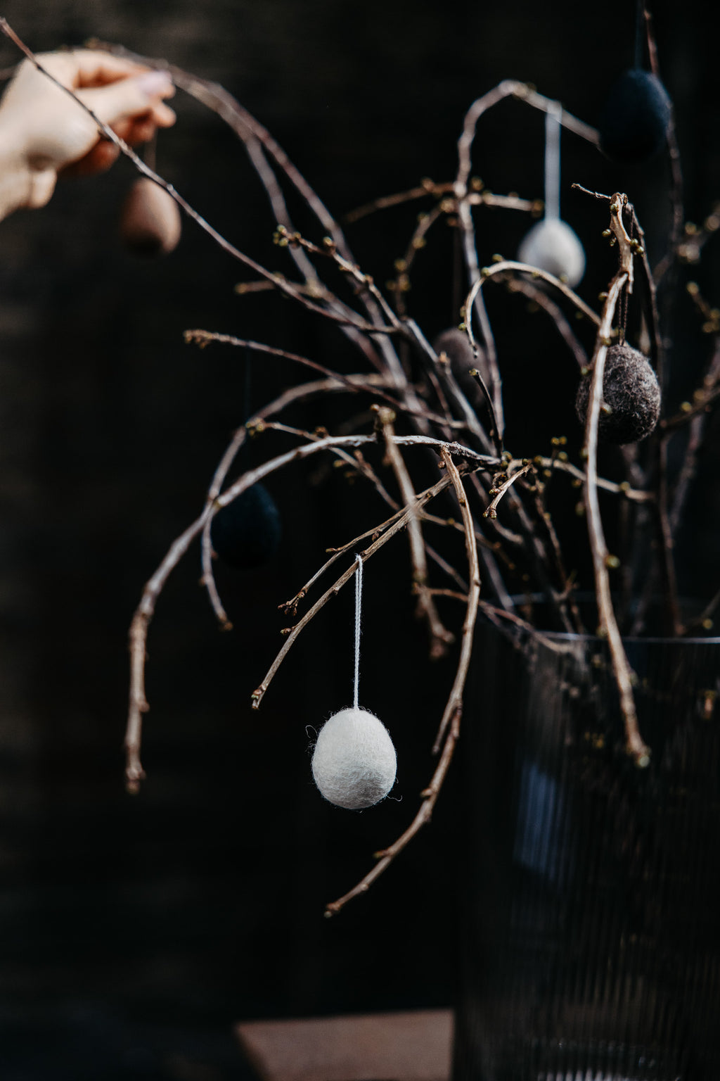 Pääsiäismuna Ullås kolme väriä-Koriste-esineet-STOREFACTORY-Lahja ja sisustus Pussukka