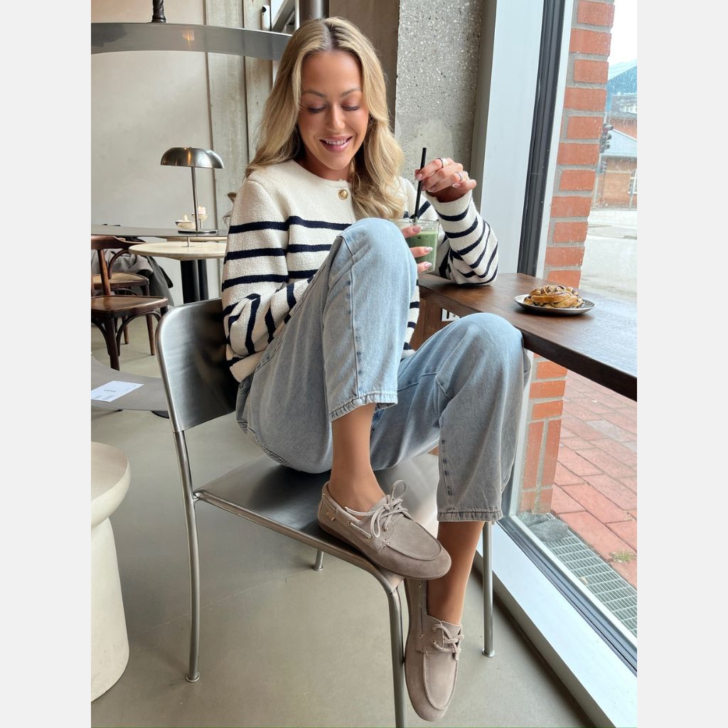 Purjehduskengät Savannah vaalea beige-Jalkineet-Copenhagen shoes-Lahja ja sisustus Pussukka Katariina Home Oy