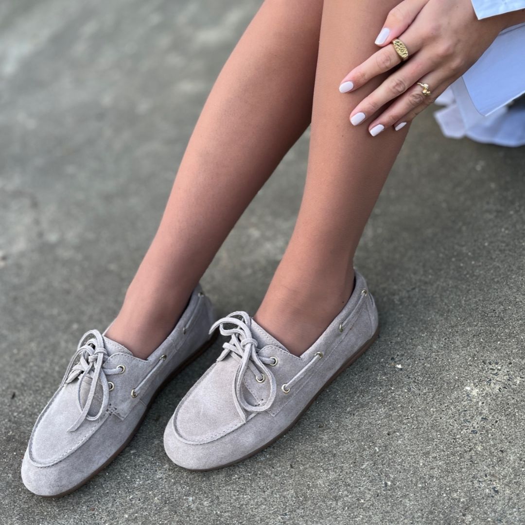 Purjehduskengät Savannah vaalea beige-Jalkineet-Copenhagen shoes-Lahja ja sisustus Pussukka Katariina Home Oy