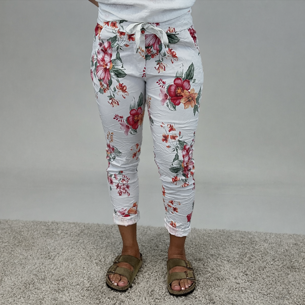 Housut Signe oranssi/punainen Mix By Heart-Housut/Farkut-Mix By Heart-Lahja ja sisustus Pussukka Katariina Home Oy