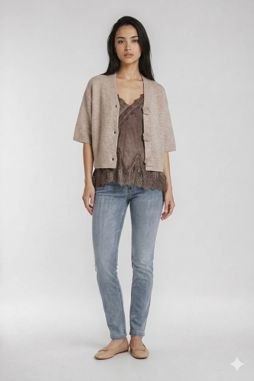 Toppi Dream ruskea Marta du Chateau-Shirts & Tops-Marta du Chateau-Lahja ja sisustus Pussukka Katariina Home Oy