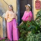 Pellavahousut Ventimiglia vadelma Renuion