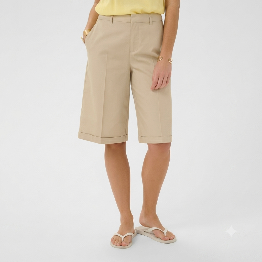Bermudashortsit Gia beige Cream