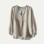 Pellavapusero Battina beige Reunion