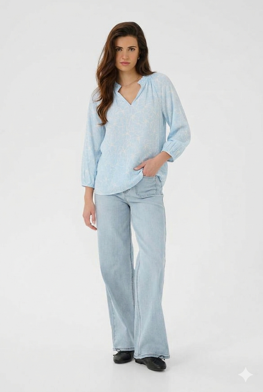 Pusero Atine vaaleansininen Kaffe-Puserot-Kaffe-Lahja ja sisustus Pussukka Katariina Home Oy