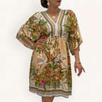 Mekko Floral beige GEMINI by Helen-Mekot/Hameet-GEMINI by Helen-Lahja ja sisustus Pussukka Katariina Home Oy