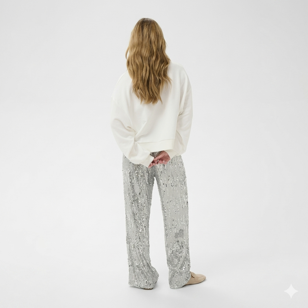 Collegepusero Lila – Luonnonvalkoinen Glitter | Kaffe-Puserot-Kaffe-Lahja ja sisustus Pussukka Katariina Home Oy