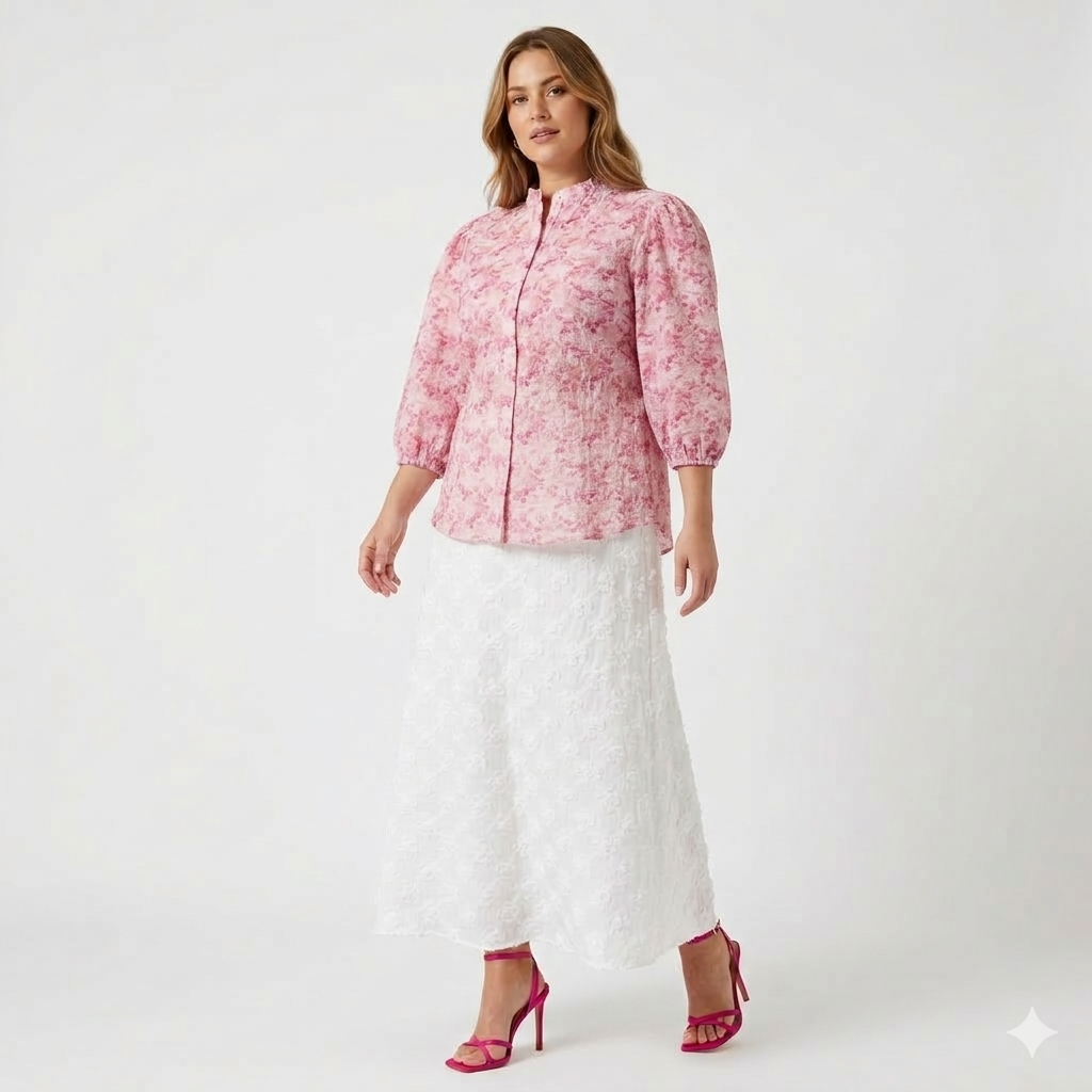 Blus Kate rosa/stark rosa Aview