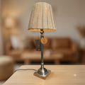 Lampunjalka nikkeli-Valaisimet-prhome-Lahja ja sisustus Pussukka Katariina Home Oy