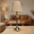 Lampunjalka nikkeli-Valaisimet-prhome-Lahja ja sisustus Pussukka Katariina Home Oy