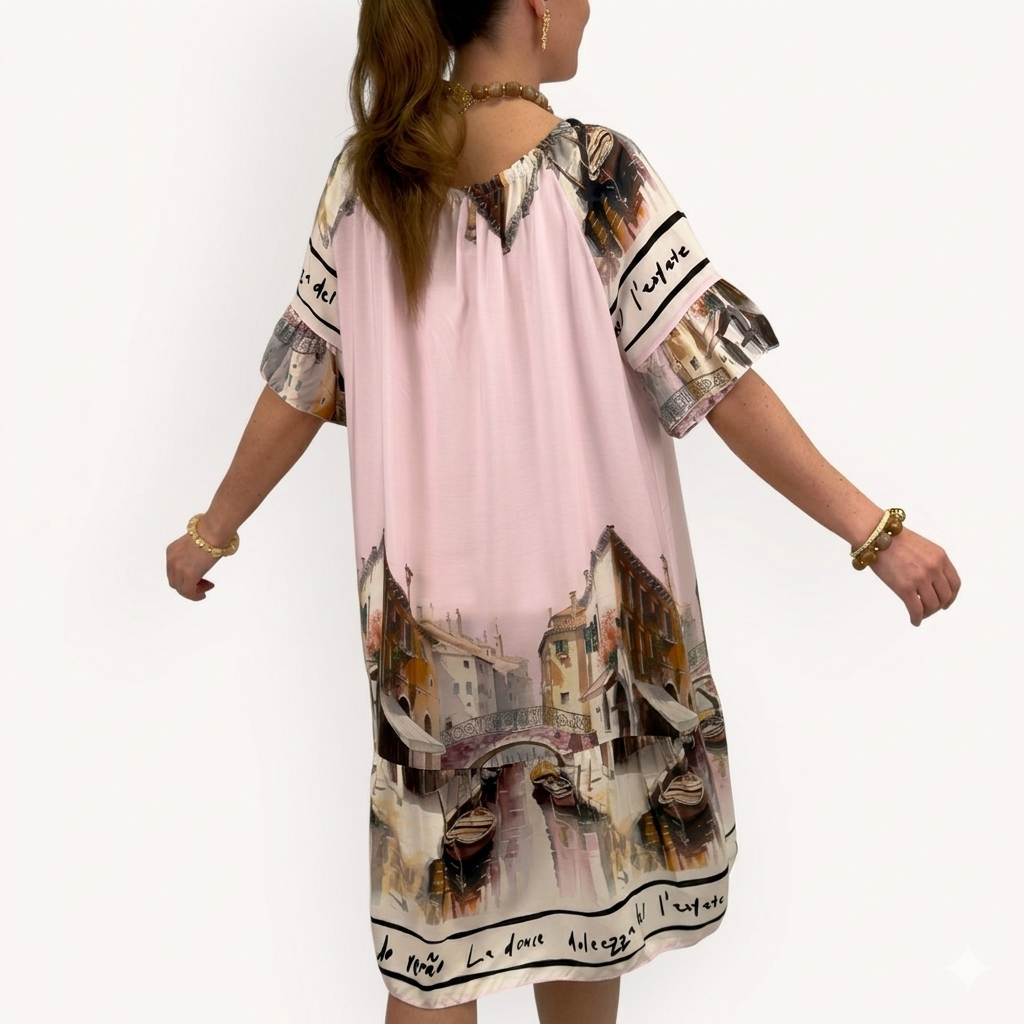 Mekko Paloma roosa GEMINI by Helen-Mekot/Hameet-GEMINI by Helen-Lahja ja sisustus Pussukka Katariina Home Oy