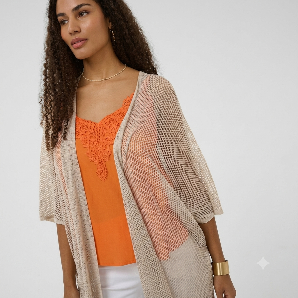 Neuletakki Gert beige