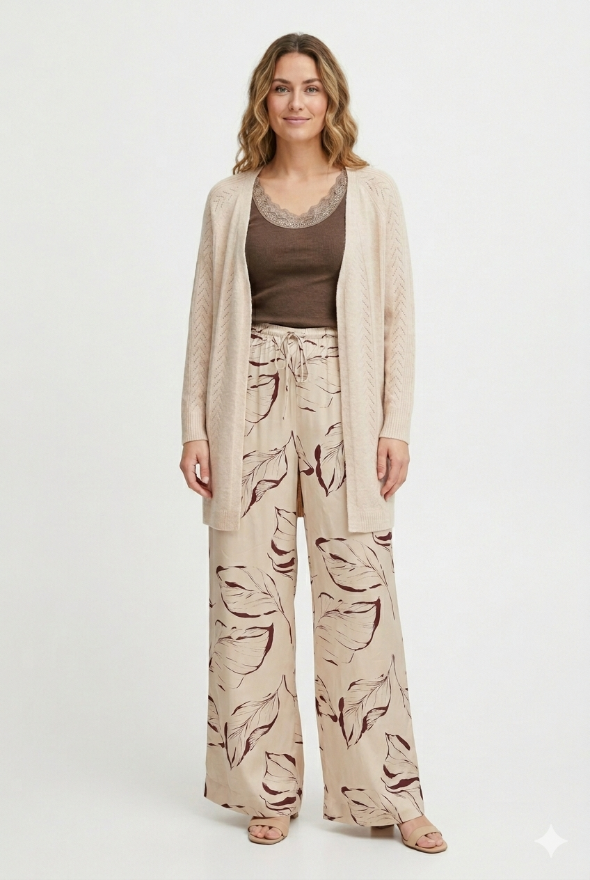 Ribbitoppi Lace ruskea Marc Lauge-T-Paidat-Marc Lauge-Lahja ja sisustus Pussukka Katariina Home Oy