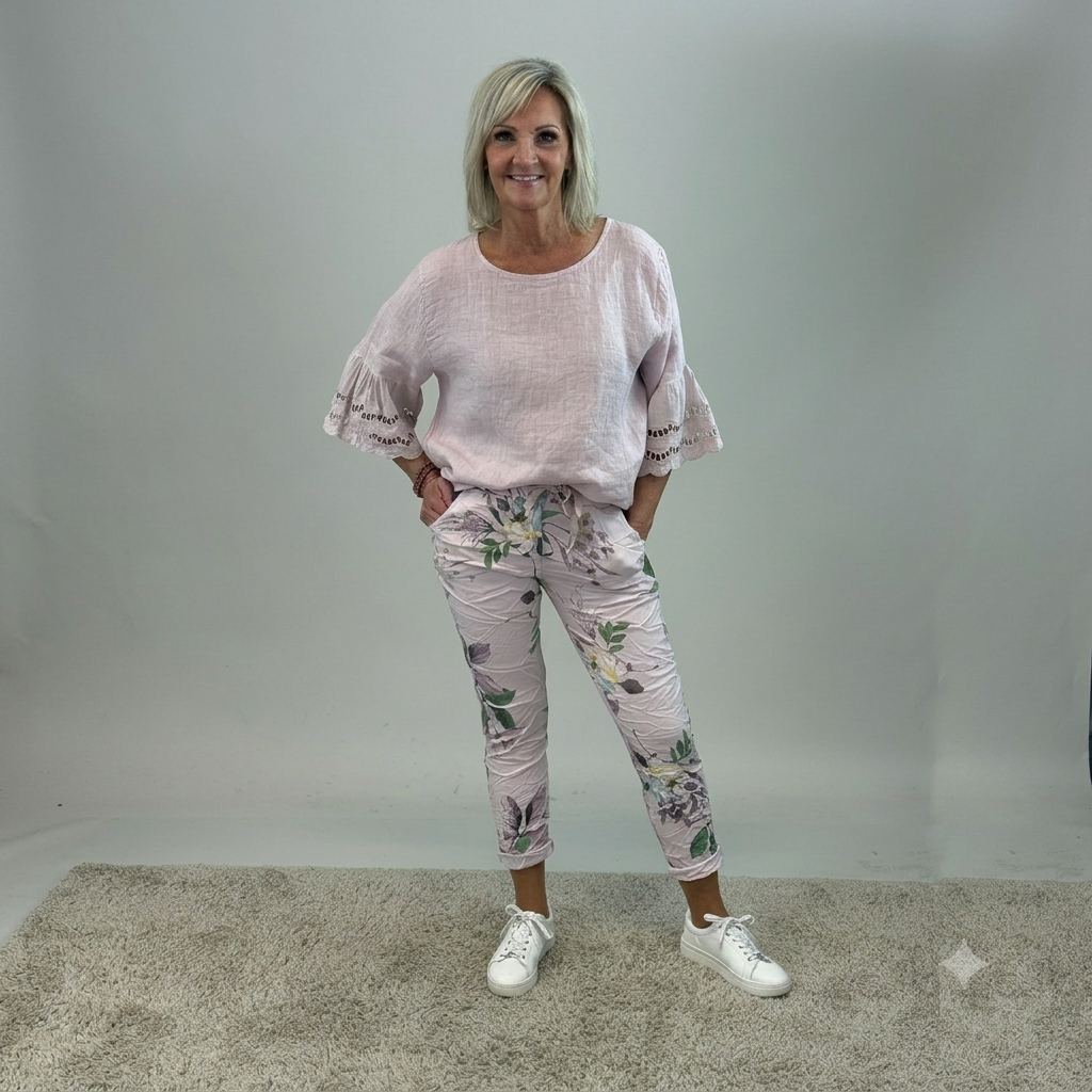 Housut Signe roosa Mix by Heart
