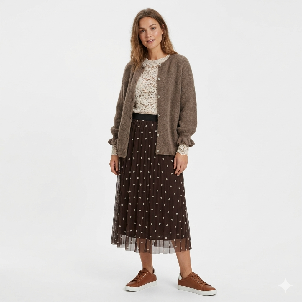 Neuletakki Juliana beige Marta du Chateau-Neuleet/Neuletakit-Marta du Chateau-Lahja ja sisustus Pussukka Katariina Home Oy