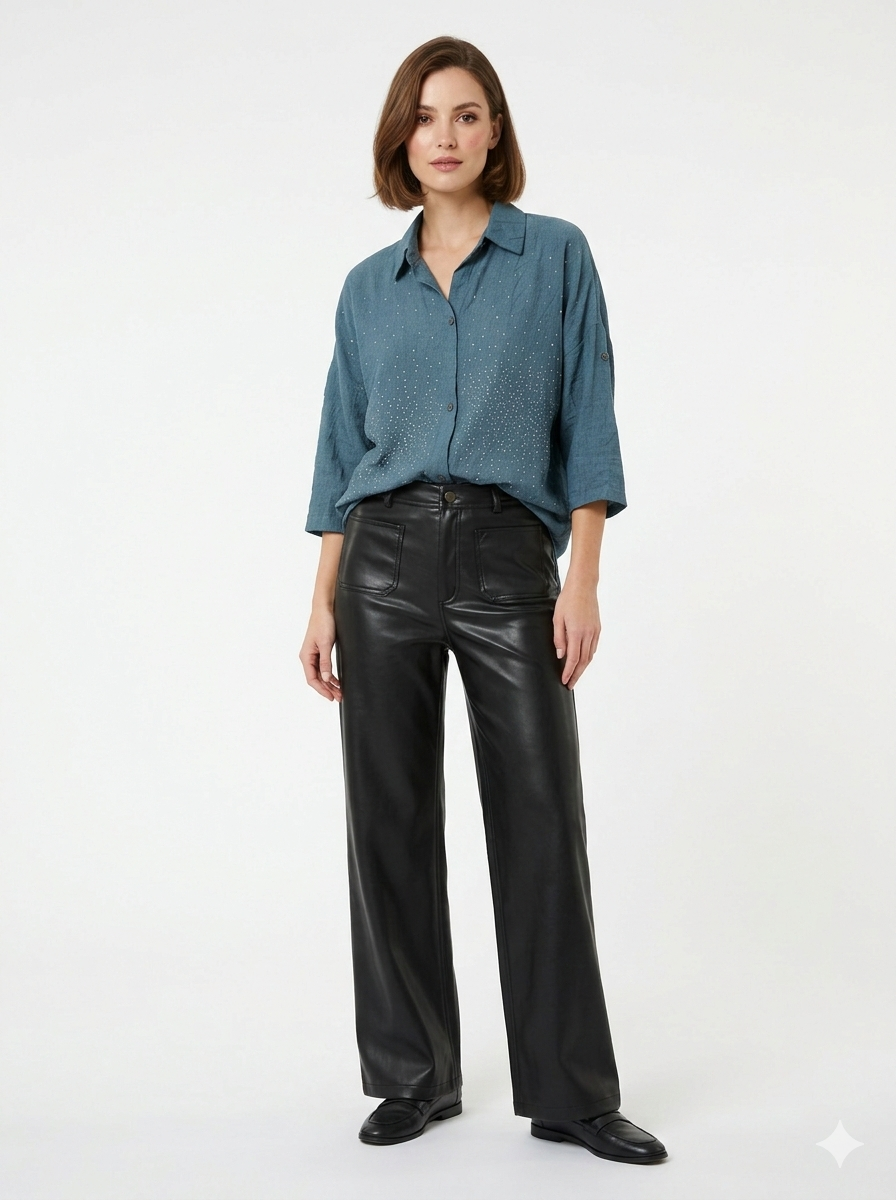 Paitapusero Studs sininen Marc Lauge-Puserot-Marc Lauge-Lahja ja sisustus Pussukka Katariina Home Oy