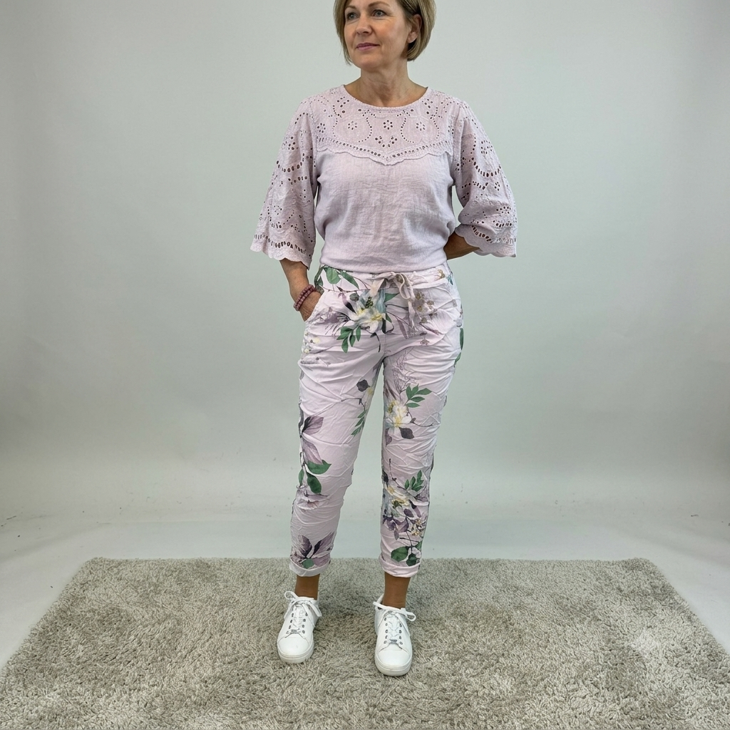 Housut Signe roosa Mix by Heart