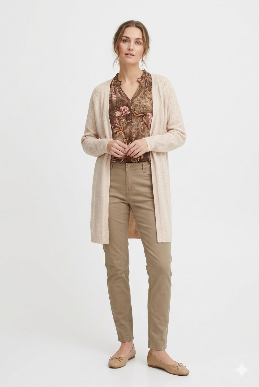 Pusero Octavia roosa/ruskea Marta du Chateau-Puserot-Marta du Chateau-Lahja ja sisustus Pussukka Katariina Home Oy