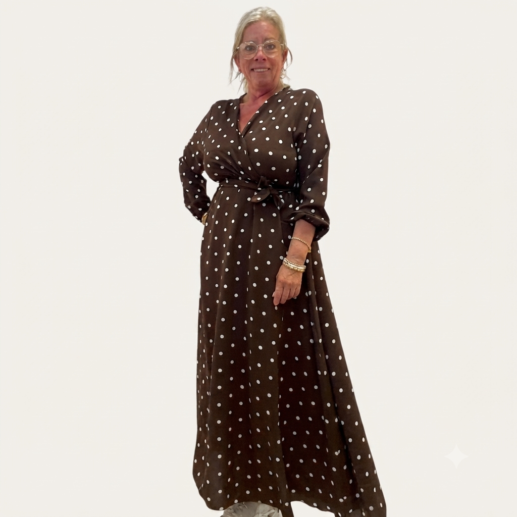 Mekko Carlia ruskea Gemini by Helen-Mekot/Hameet-GEMINI by Helen-Lahja ja sisustus Pussukka Katariina Home Oy