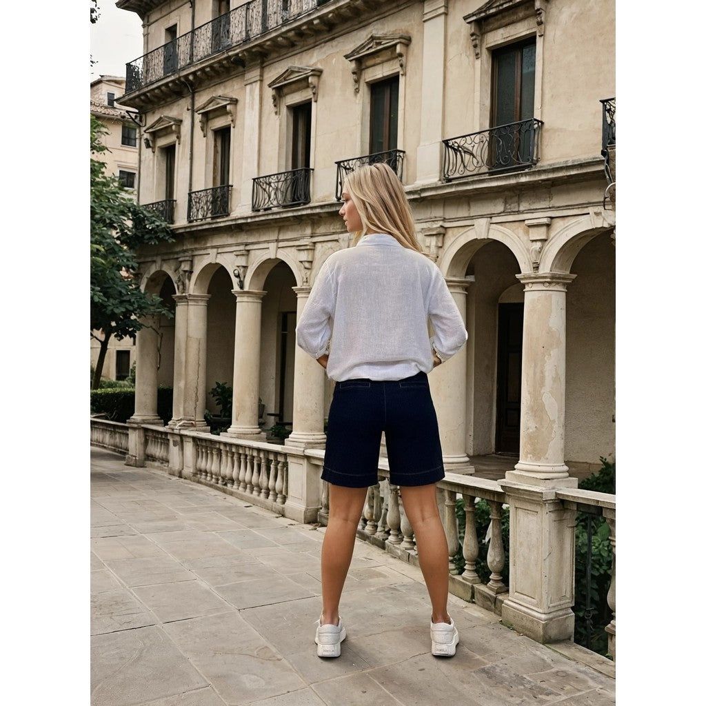 Farkkushortsit Tutti tummasininen Marc Lauge-Shortsit/Trikoot-Marc Lauge-Lahja ja sisustus Pussukka Katariina Home Oy