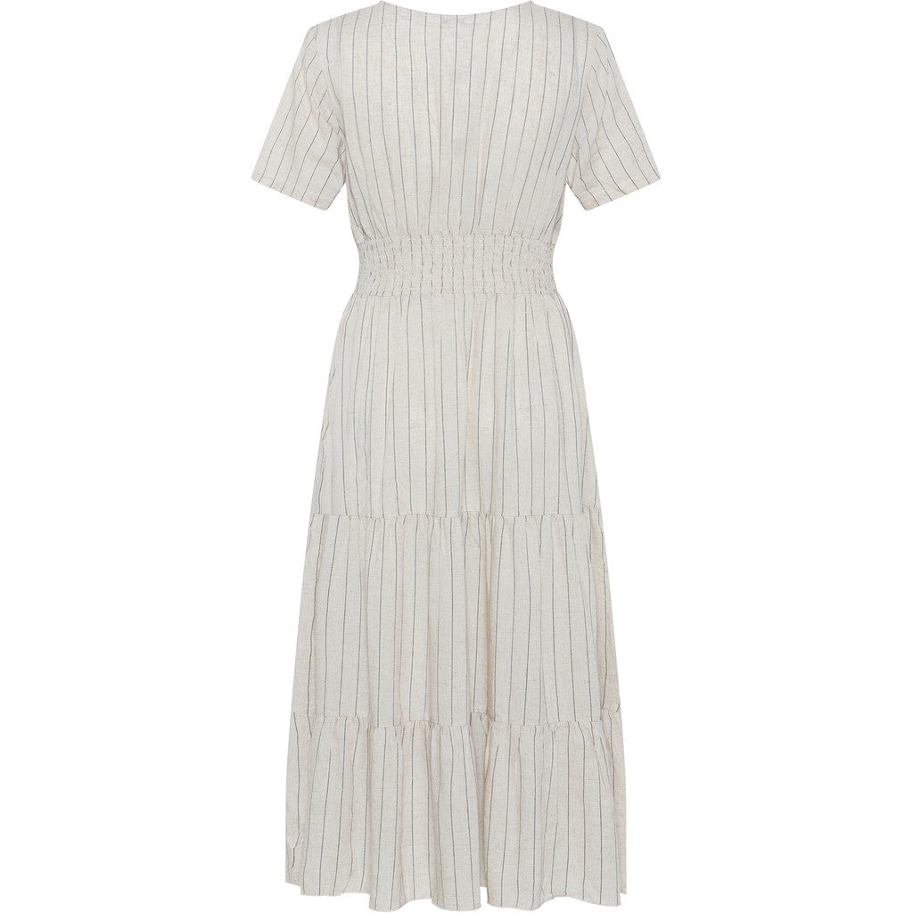 Marc Lauge Sindy Mekko – Tyylikäs raitamekko frillahelmalla-Mekot/Hameet-Marc Lauge-Lahja ja sisustus Pussukka Katariina Home Oy