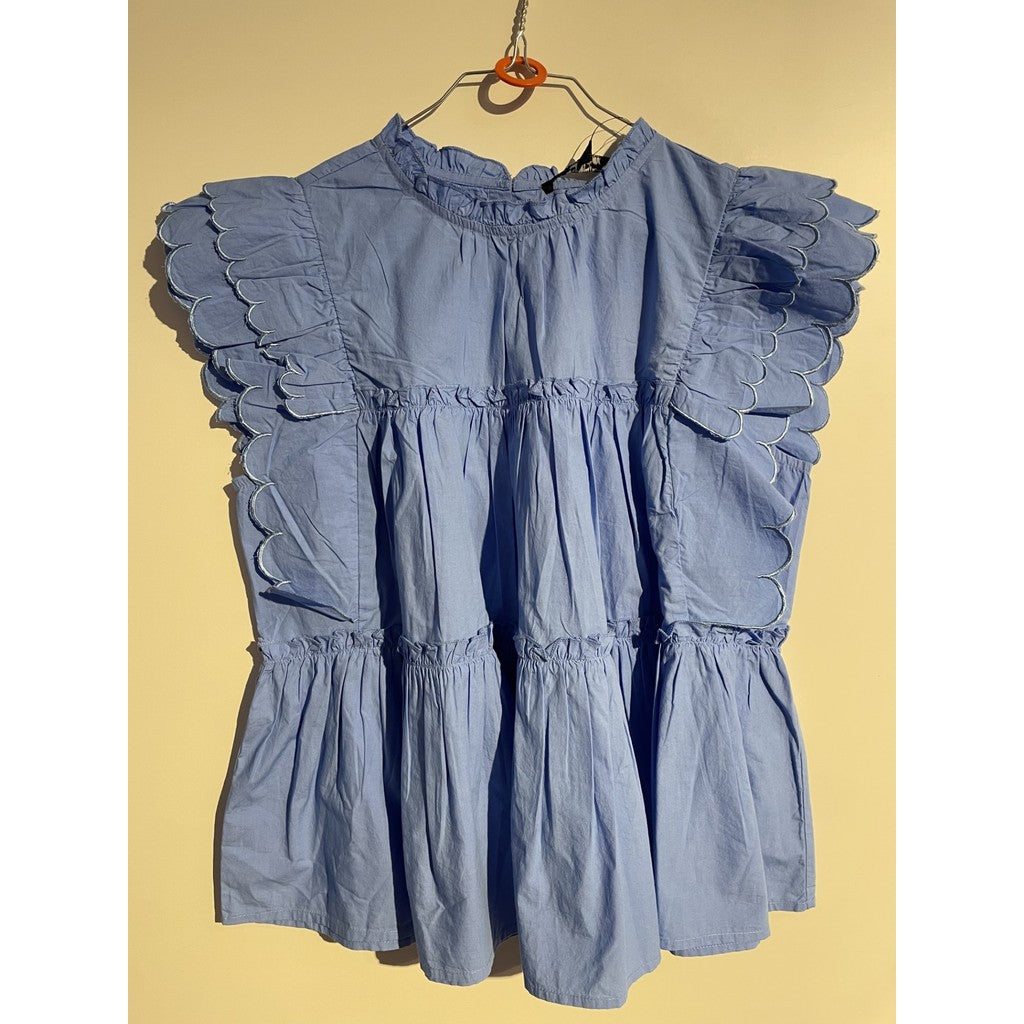 Pusero/Toppi Lulu sininen Marc Lauge-Puserot-Marc Lauge-Lahja ja sisustus Pussukka Katariina Home Oy