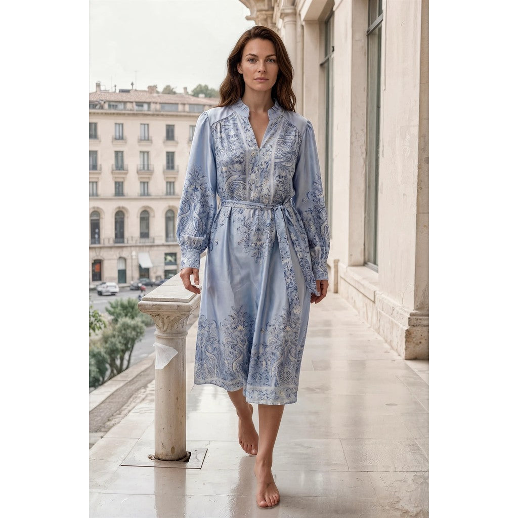 Mekko Lux Paisley vaaleansininen Marc Lauge-Mekot/Hameet-Marc Lauge-Lahja ja sisustus Pussukka Katariina Home Oy