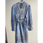 Mekko Lux Paisley vaaleansininen Marc Lauge-Mekot/Hameet-Marc Lauge-Lahja ja sisustus Pussukka Katariina Home Oy