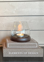 Kynttilälyhty Yale ruskea-Kynttilänjalat ja lyhdyt-Zelected by Houze-Lahja ja sisustus Pussukka Katariina Home Oy