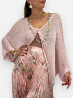 Neulepusero Osha vaaleanpunainen GEMINI by Helen-Neuleet/Neuletakit-GEMINI by Helen-Lahja ja sisustus Pussukka Katariina Home Oy