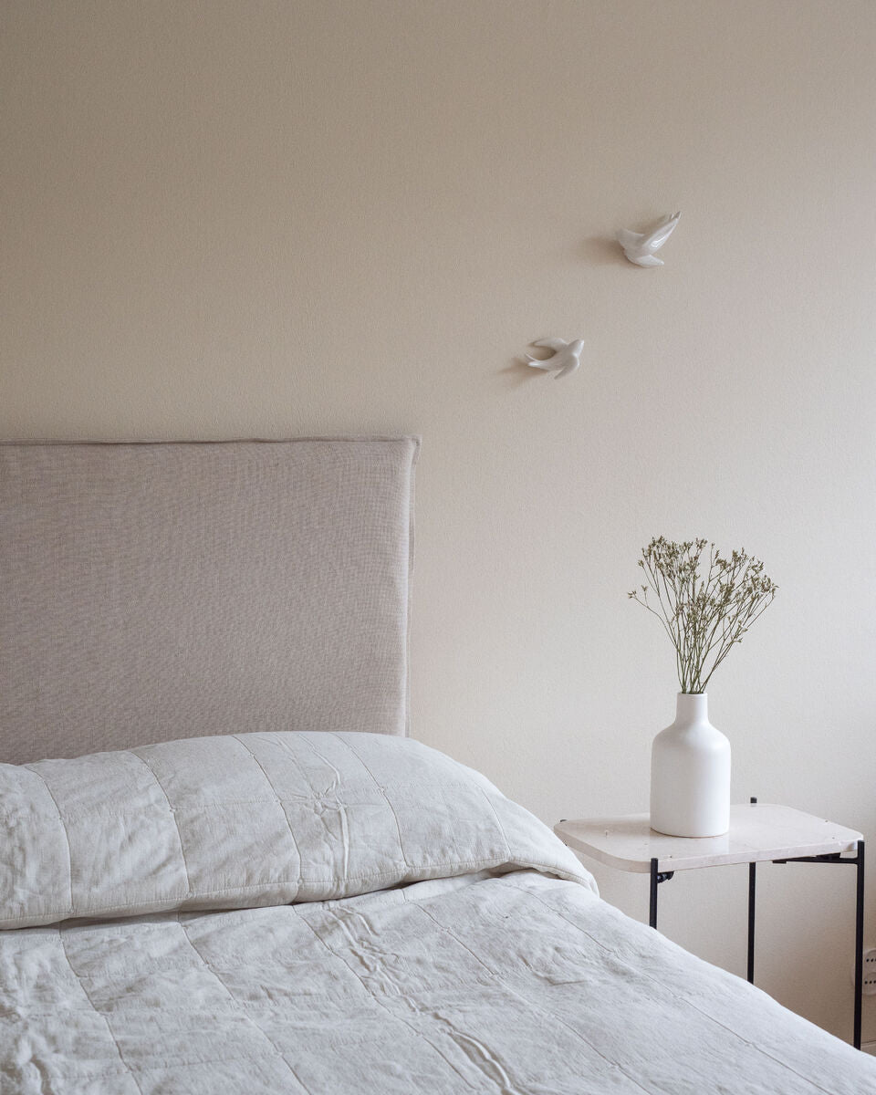 Päiväpeitto Tyyni luonnonvalkoinen-Päiväpeitot-Piironki-Lahja ja sisustus Pussukka Katariina Home Oy