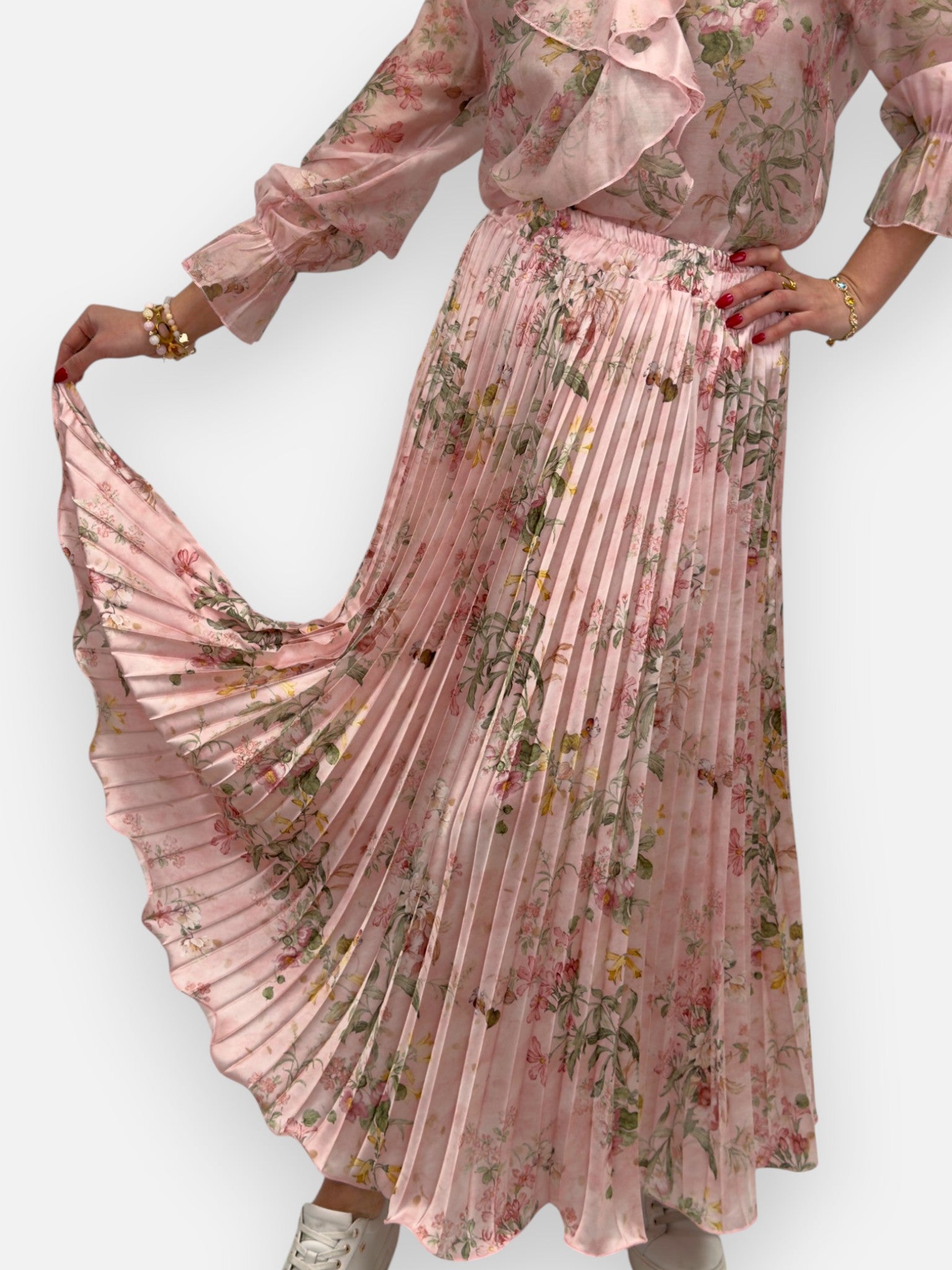 Pliseerattu hame Telma pink GEMINI by Helen-Mekot/Hameet-GEMINI by Helen-Lahja ja sisustus Pussukka Katariina Home Oy