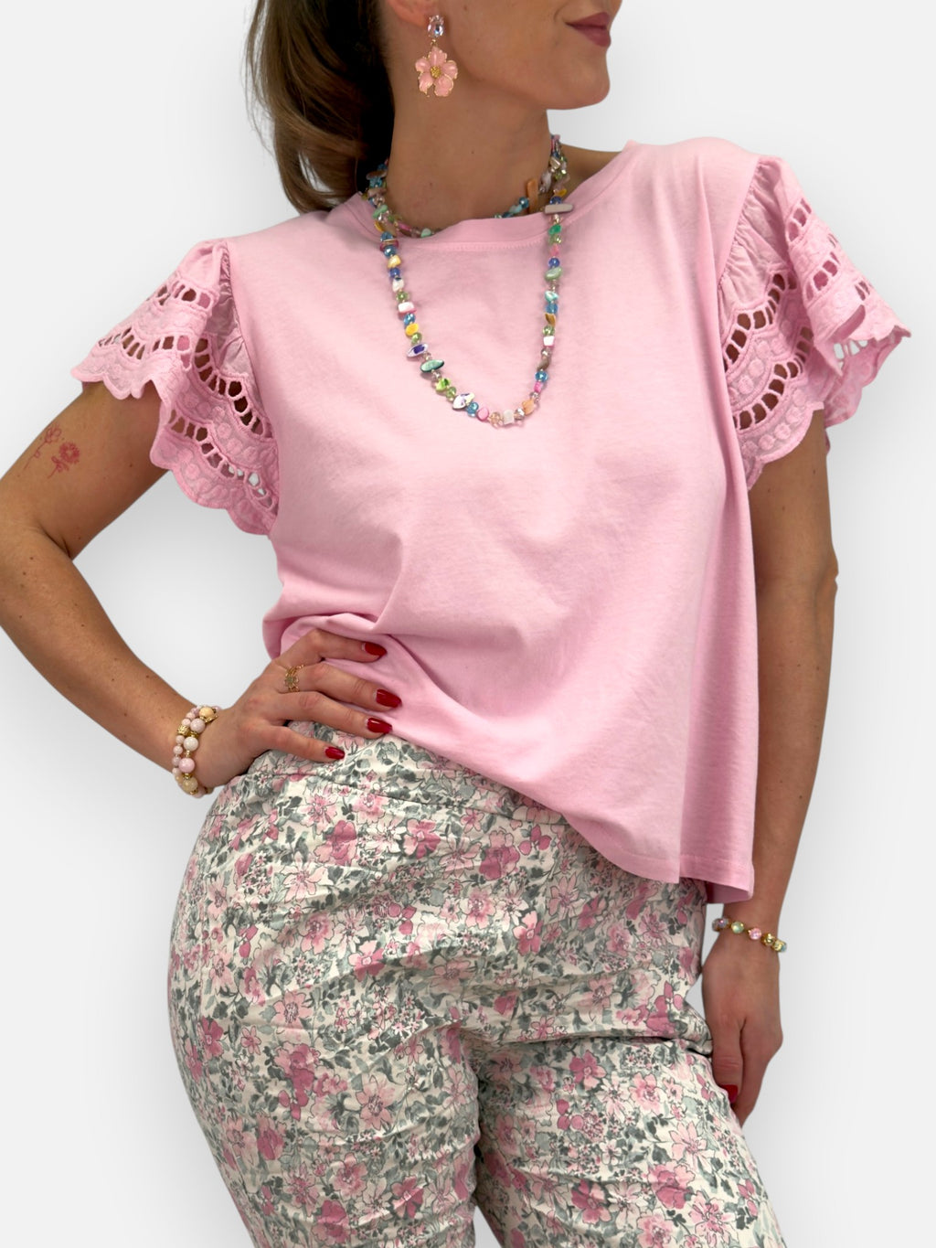 T-Paita Thora pink GEMINI by Helen-T-paidat-GEMINI by Helen-Lahja ja sisustus Pussukka Katariina Home Oy