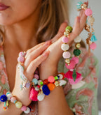 Rannekoru Tassel pinkki-Korut-Amanda B-Lahja ja sisustus Pussukka Katariina Home Oy