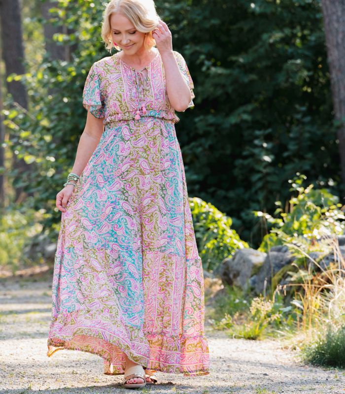 Mekko Sianna sininen Amanda B-Mekot/Hameet-Amanda B-Lahja ja sisustus Pussukka Katariina Home Oy