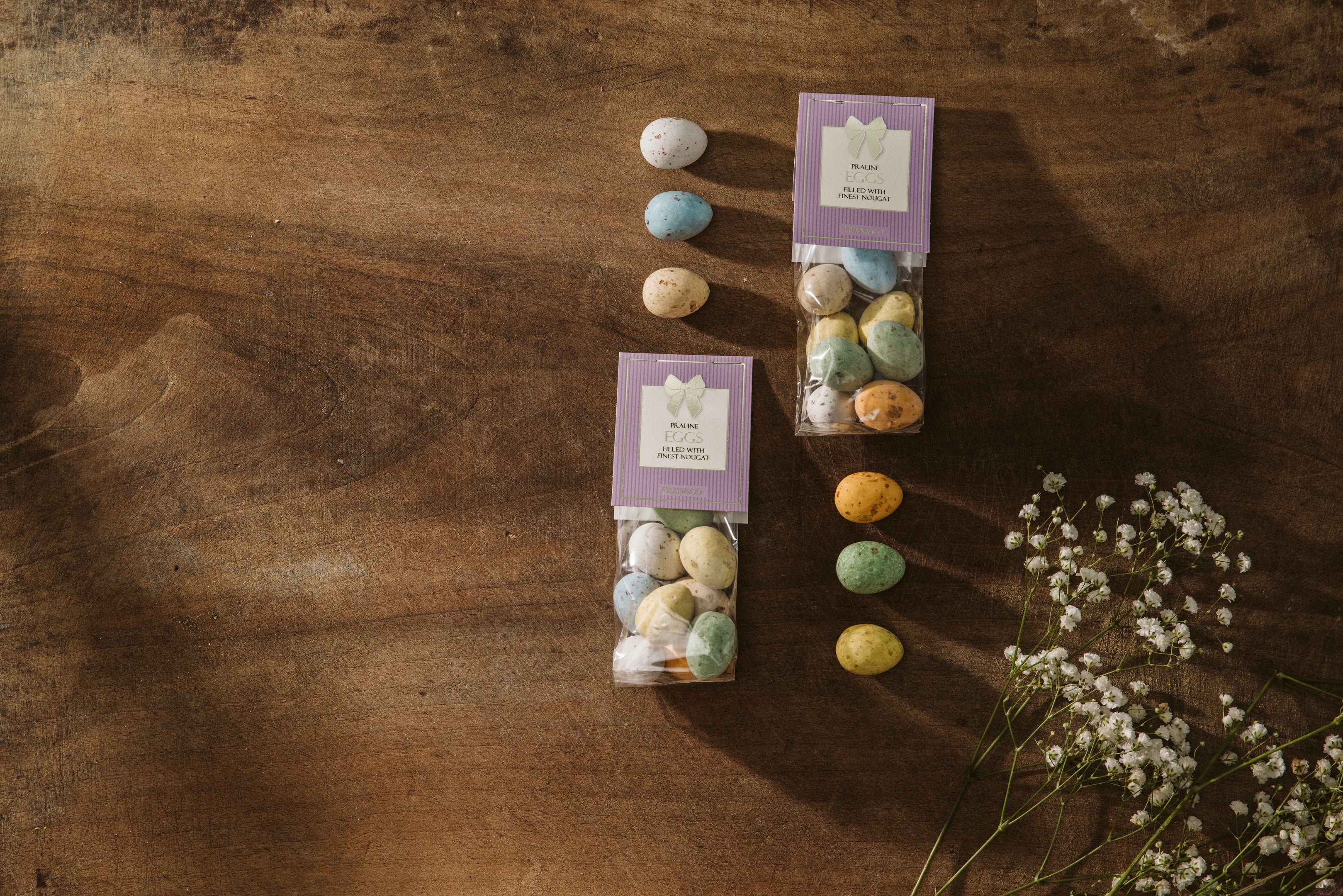 Pääsiäismunapussi pienet Deluxe-Karkit-Fran&Co-Lahja ja sisustus Pussukka Katariina Home Oy