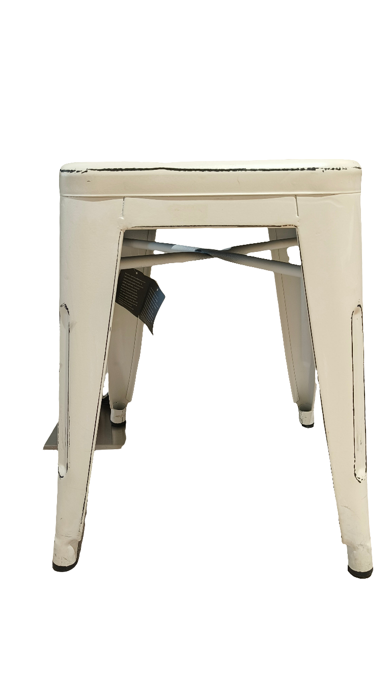 Metallijakkara valkoinen/musta-Huonekalut-4Living-Lahja ja sisustus Pussukka Katariina Home Oy