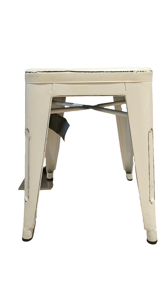 Metallijakkara valkoinen/musta-Huonekalut-4Living-Lahja ja sisustus Pussukka Katariina Home Oy