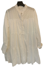 Tunika/Mekko Brode anglais valkoinen-Mekot/Hameet-Peura Collection-Lahja ja sisustus Pussukka Katariina Home Oy