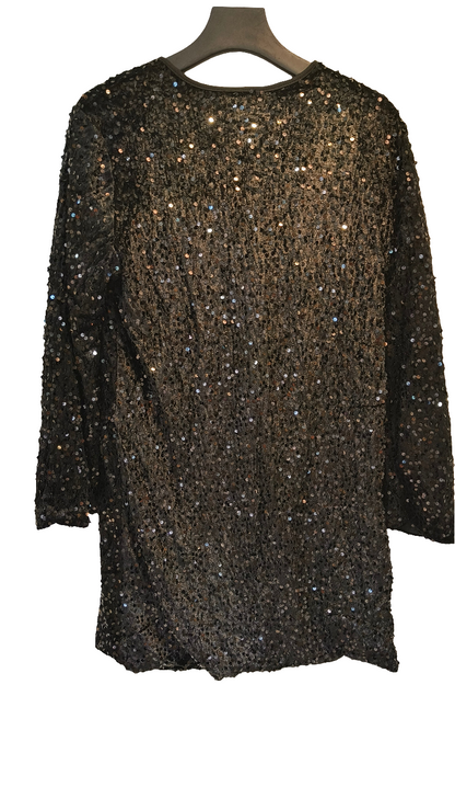 Mekko samettipaljetti Bow musta-Mekot/Hameet-Marc Lauge-Lahja ja sisustus Pussukka Katariina Home Oy