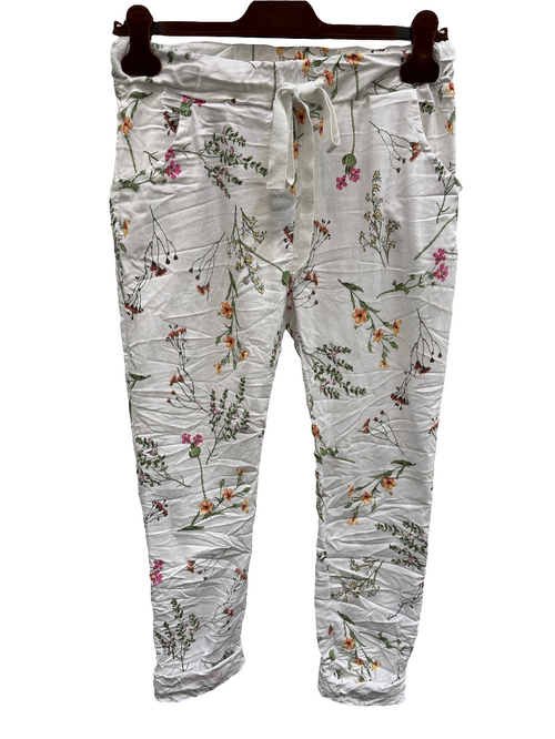 Housut Harriet valkoinen-Housut/Farkut-Marta du Chateau-Lahja ja sisustus Pussukka Katariina Home Oy