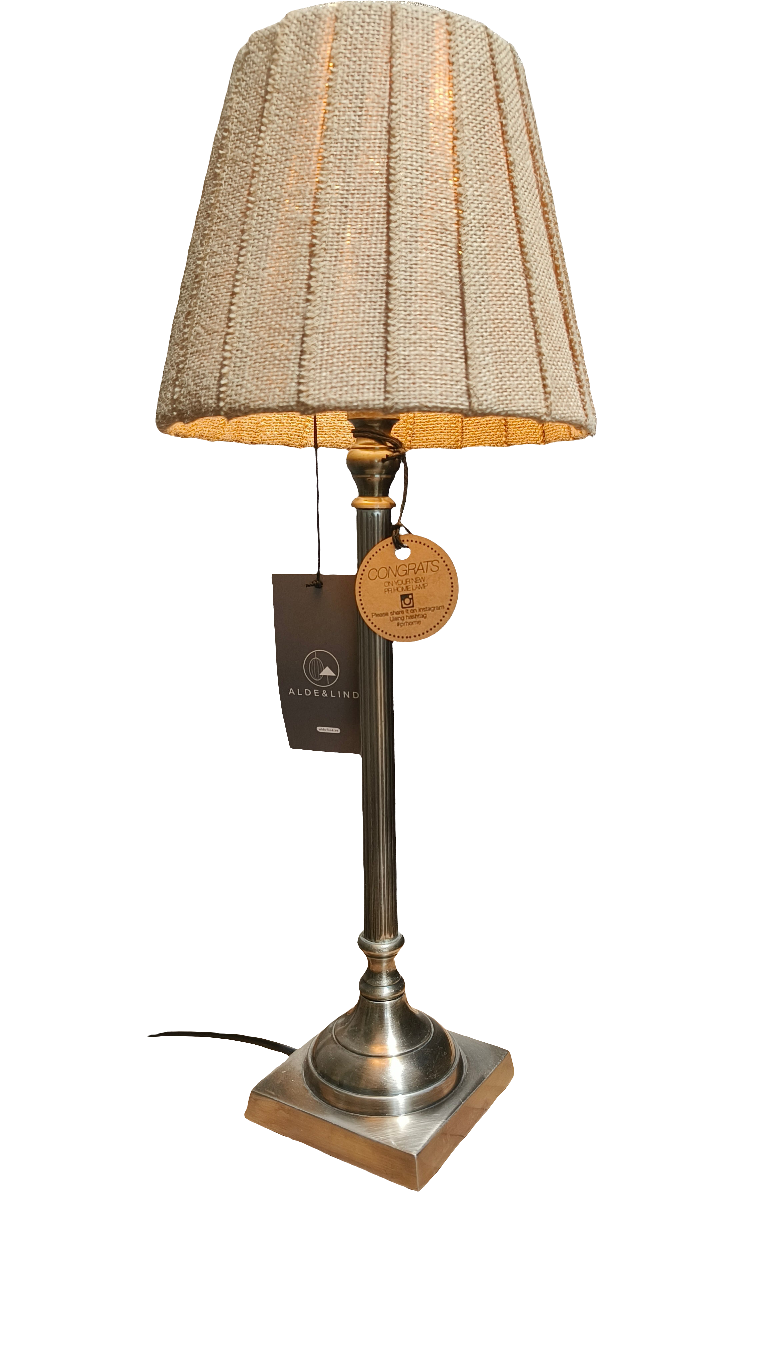 Lampunjalka nikkeli-Valaisimet-prhome-Lahja ja sisustus Pussukka Katariina Home Oy